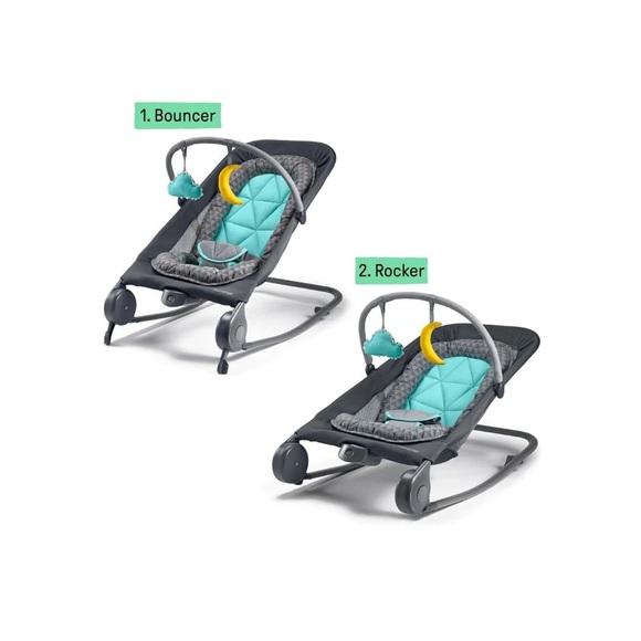 Convertible Bouncer & Rocker - Gray - Picture 4 of 4